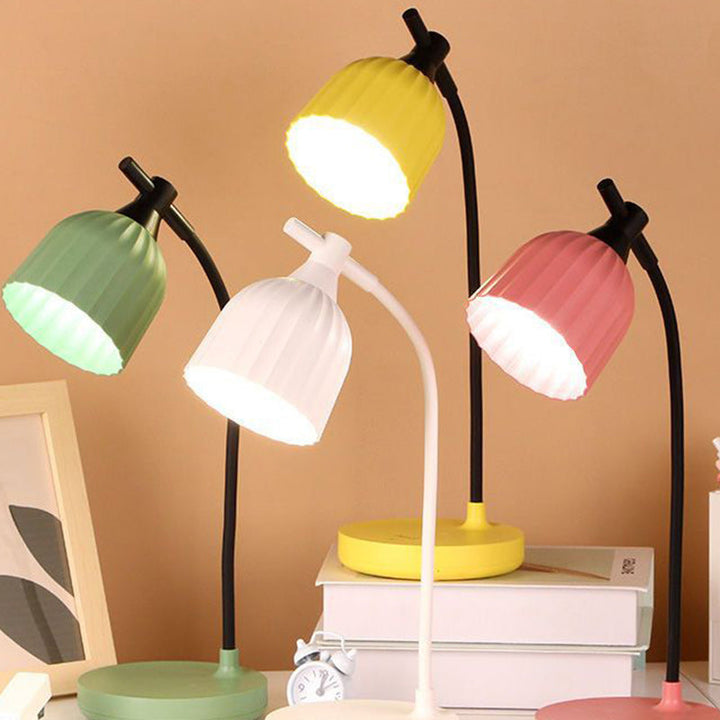 Modern Minimalistisk Rund Vikbar ABS LED Bordslampa För Vardagsrum