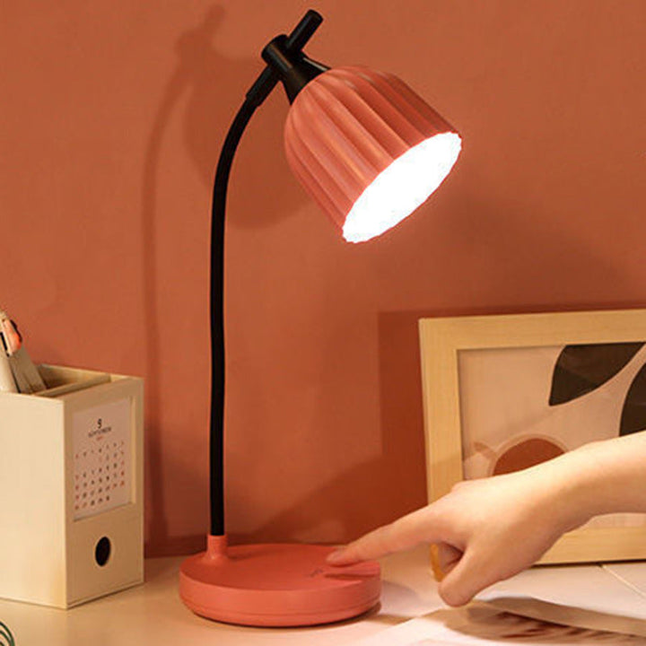 Modern Minimalistisk Rund Vikbar ABS LED Bordslampa För Vardagsrum