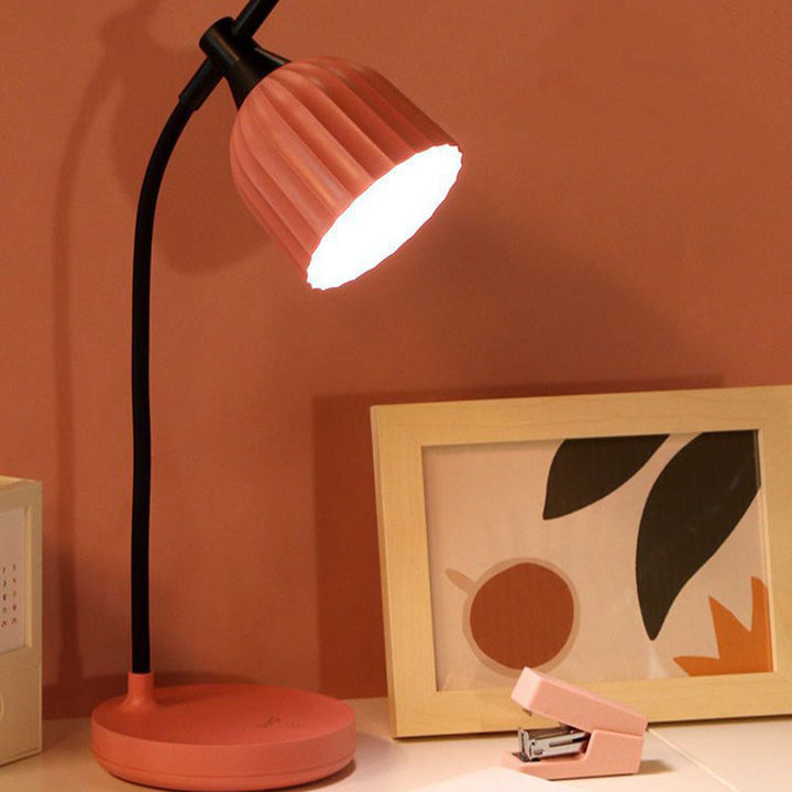 Modern Minimalistisk Rund Vikbar ABS LED Bordslampa För Vardagsrum