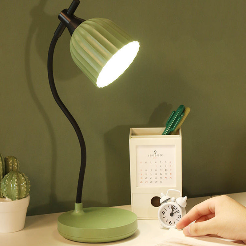 Modern Minimalistisk Rund Vikbar ABS LED Bordslampa För Vardagsrum