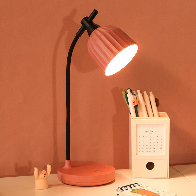 Modern Minimalistisk Rund Vikbar ABS LED Bordslampa För Vardagsrum