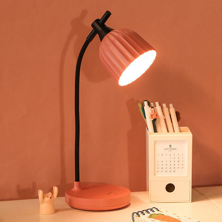 Modern Minimalistisk Rund Vikbar ABS LED Bordslampa För Vardagsrum