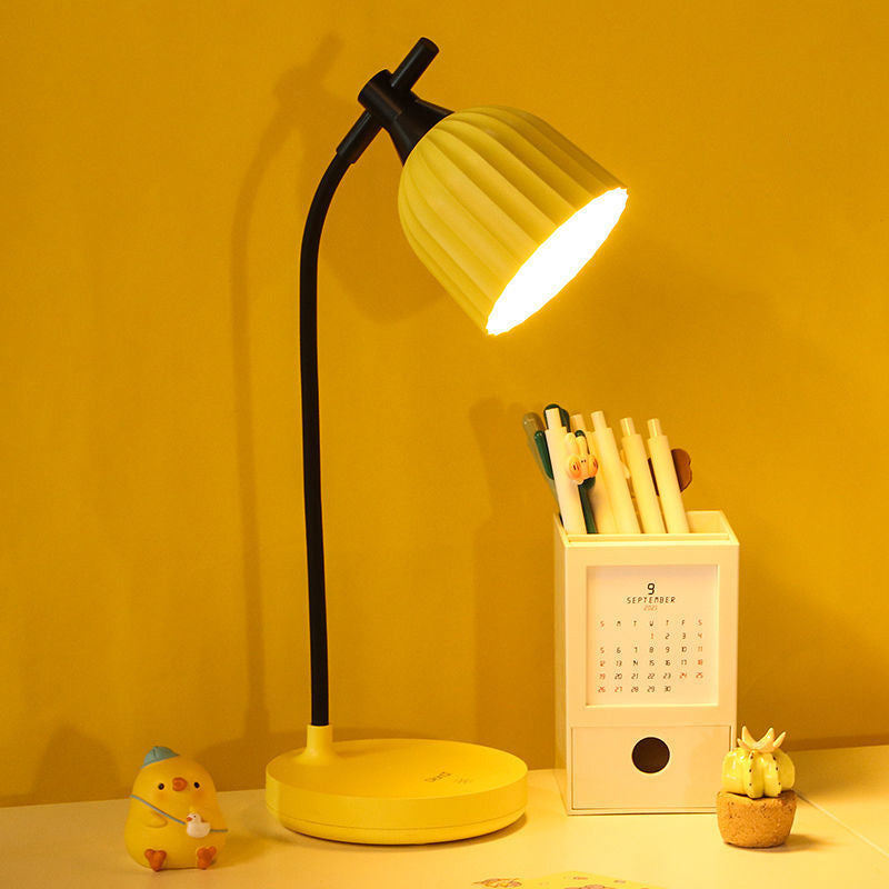 Modern Minimalistisk Rund Vikbar ABS LED Bordslampa För Vardagsrum