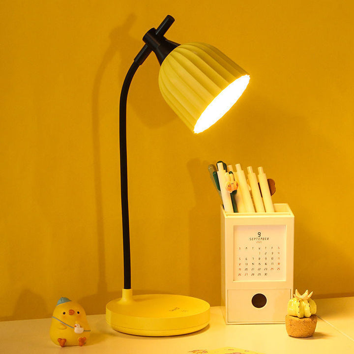 Modern Minimalistisk Rund Vikbar ABS LED Bordslampa För Vardagsrum