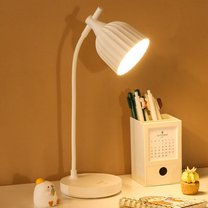 Modern Minimalistisk Rund Vikbar ABS LED Bordslampa För Vardagsrum