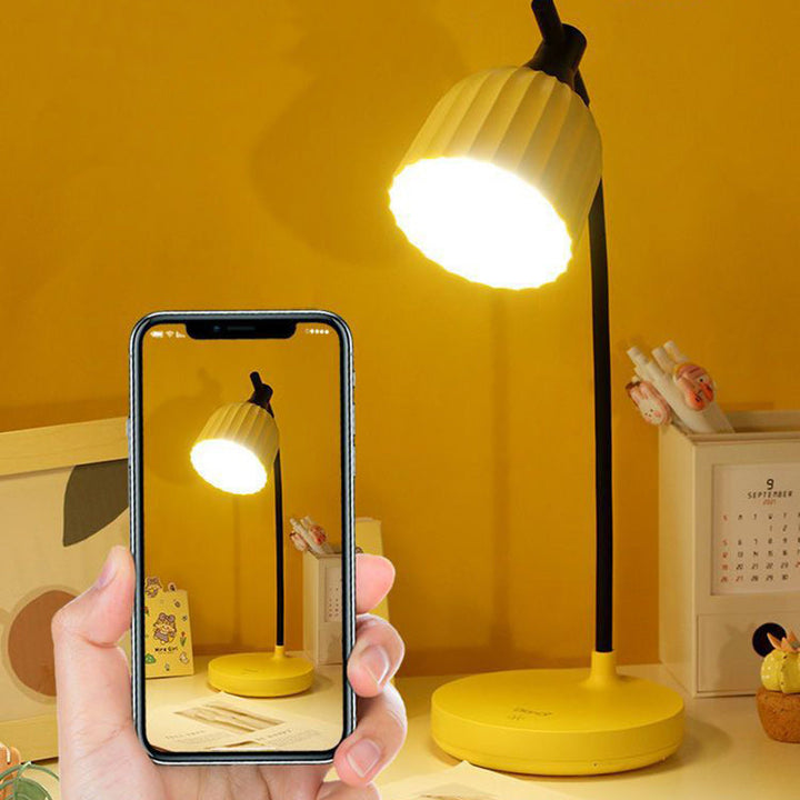 Modern Minimalistisk Rund Vikbar ABS LED Bordslampa För Vardagsrum