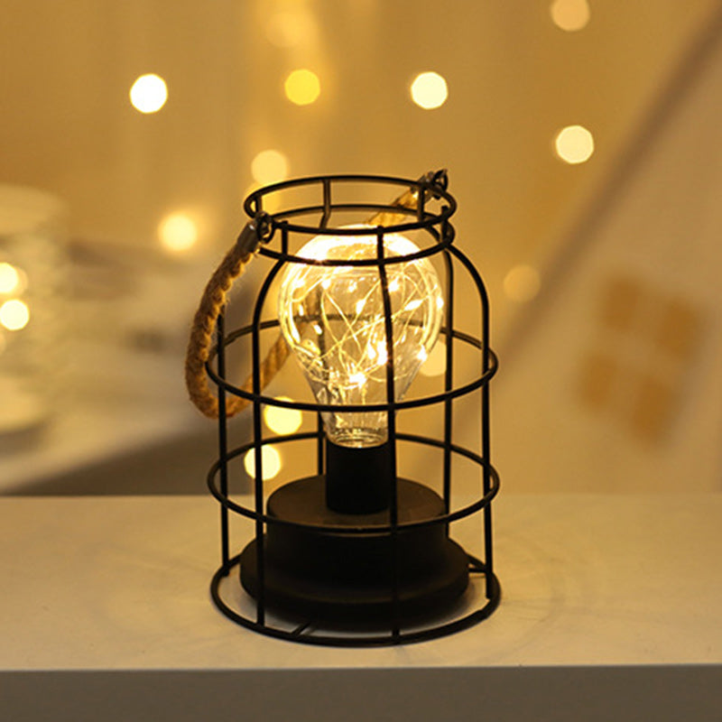 Modern Minimalistisk Vertikal Randig Fyrkantig Rund Järn LED Bordslampa För Vardagsrum