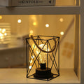 Modern Minimalistisk Vertikal Randig Fyrkantig Rund Järn LED Bordslampa För Vardagsrum