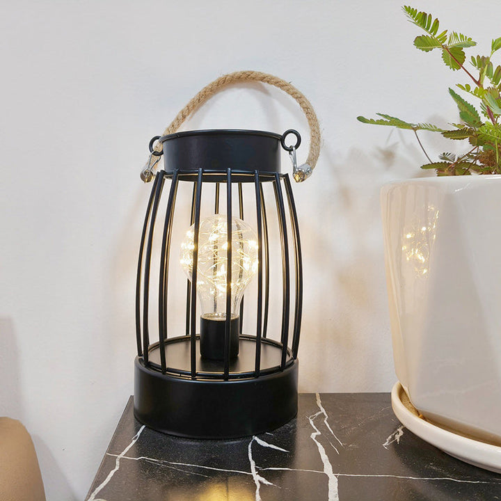 Modern Minimalistisk Vertikal Randig Fyrkantig Rund Järn LED Bordslampa För Vardagsrum