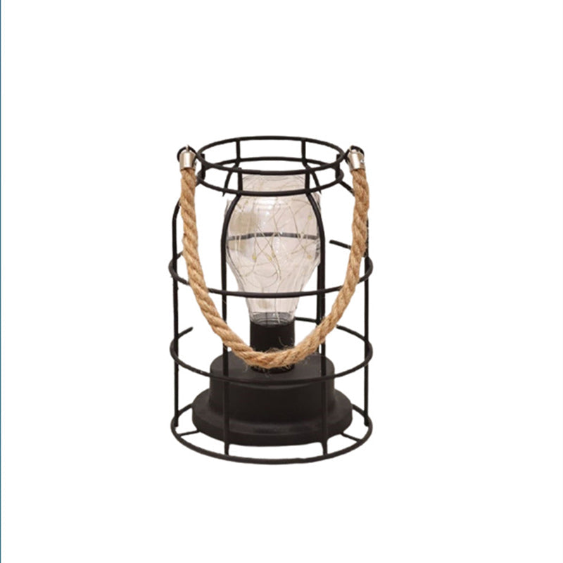 Modern Minimalistisk Vertikal Randig Fyrkantig Rund Järn LED Bordslampa För Vardagsrum