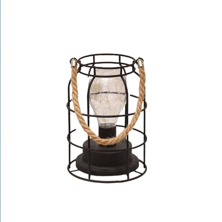 Modern Minimalistisk Vertikal Randig Fyrkantig Rund Järn LED Bordslampa För Vardagsrum