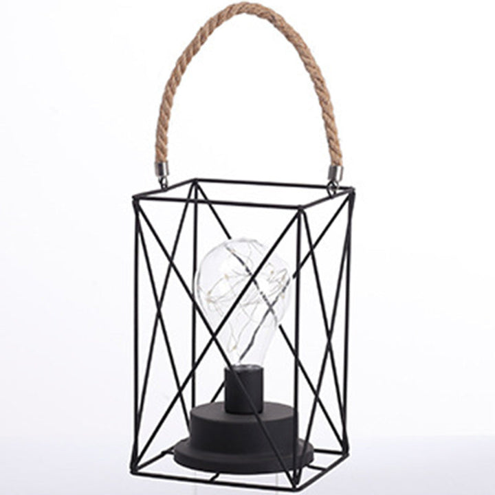 Modern Minimalistisk Vertikal Randig Fyrkantig Rund Järn LED Bordslampa För Vardagsrum