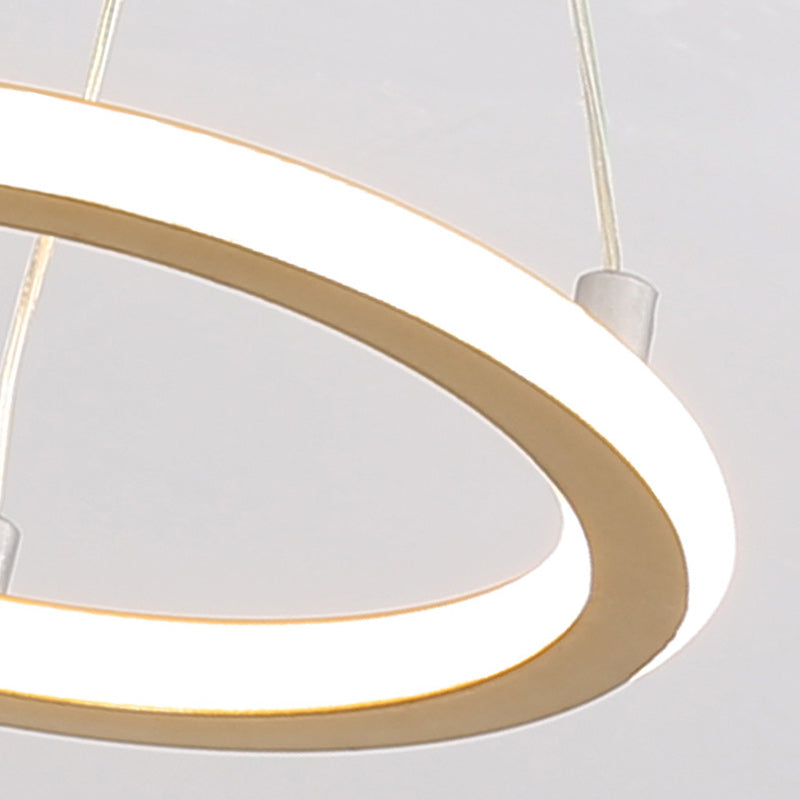 Samtida Nordisk Rund Metall Silika LED Semi-Flush Mount Taklampa för Korridor