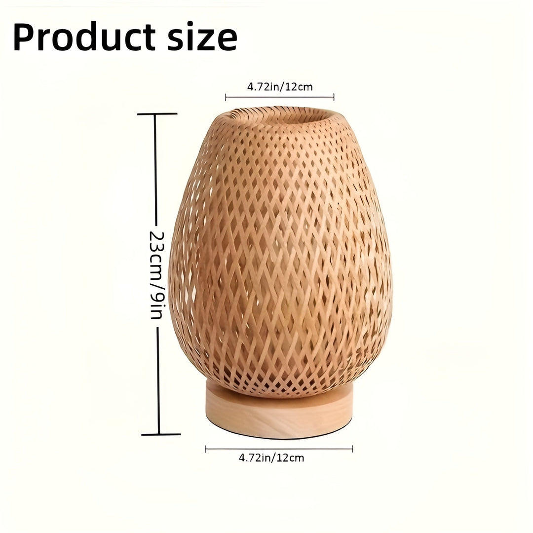 Bordslampa i bambu med USB-strömkälla – Hållbar och energisparande design
