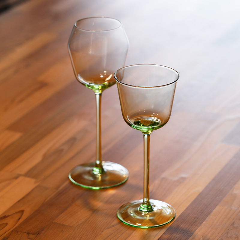 Bareqeth Grön Vin Glas