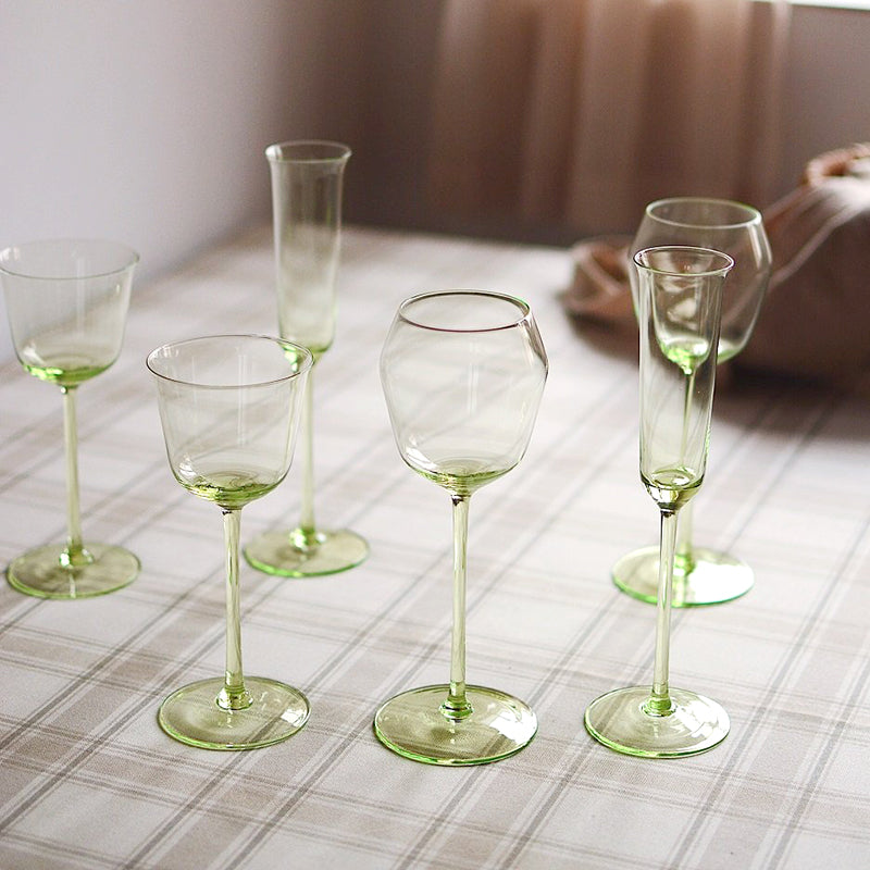 Bareqeth Grön Vin Glas