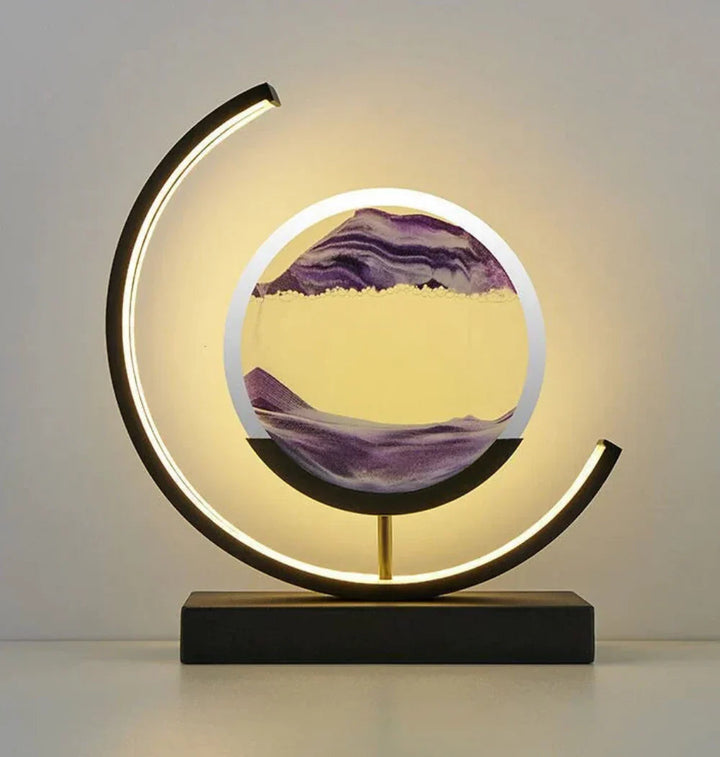 Balance Sand Art Lamp | Bästa Lava Lampor-Inspirerad Rymdlampa, Cool LED Nattljus för Avkopplande Sovrum &amp; Vardagsrum Dekor