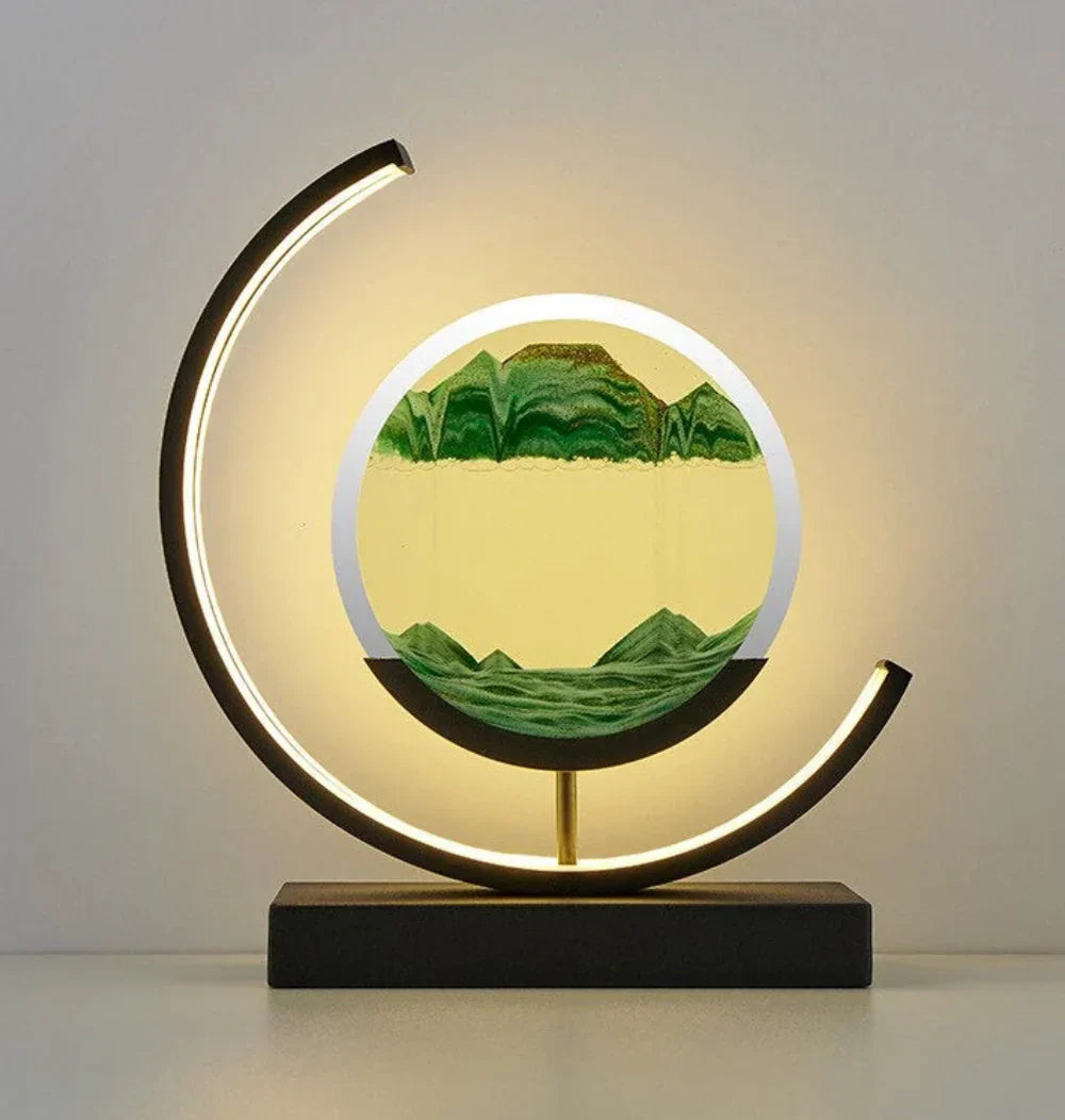 Balance Sand Art Lamp | Bästa Lava Lampor-Inspirerad Rymdlampa, Cool LED Nattljus för Avkopplande Sovrum &amp; Vardagsrum Dekor