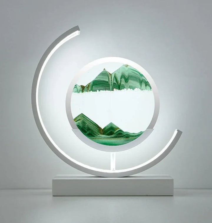 Balance Sand Art Lamp | Bästa Lava Lampor-Inspirerad Rymdlampa, Cool LED Nattljus för Avkopplande Sovrum &amp; Vardagsrum Dekor