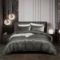 NoirLuxe Duvet Cover Set - Elegant Satin Sängtransformeringar
