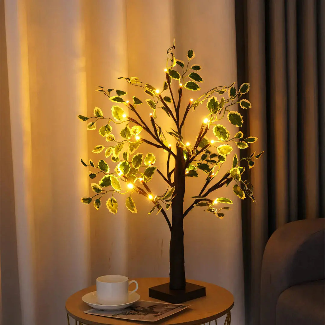 Magisk BrightTree Bordslampa – Elegant Träddesign med Varm LED-ljus