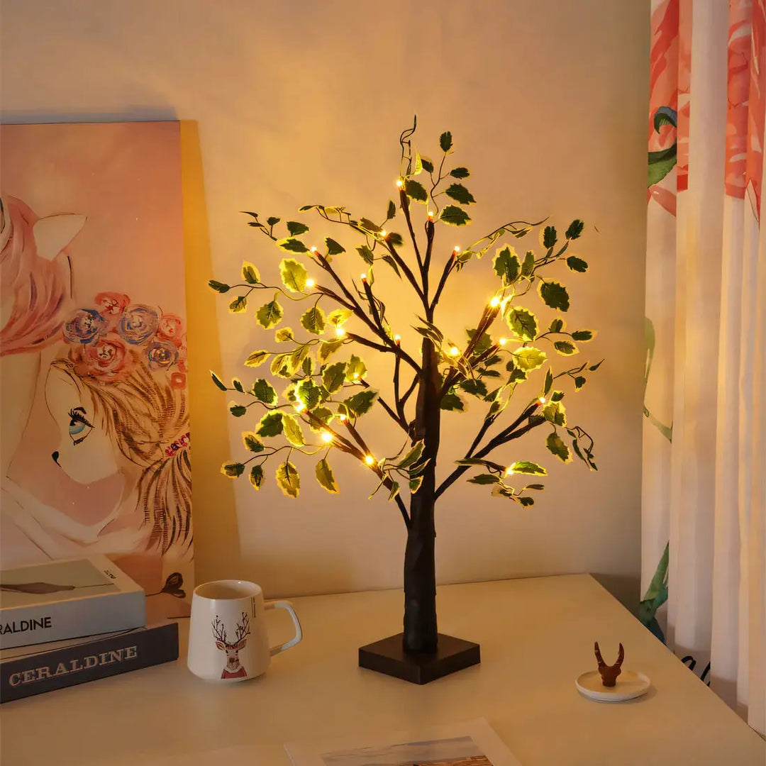 Magisk BrightTree Bordslampa – Elegant Träddesign med Varm LED-ljus