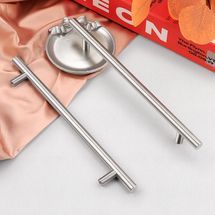 Borstad Nickel Modern Rostfritt Stål Lådhardware T-Bar Handtag