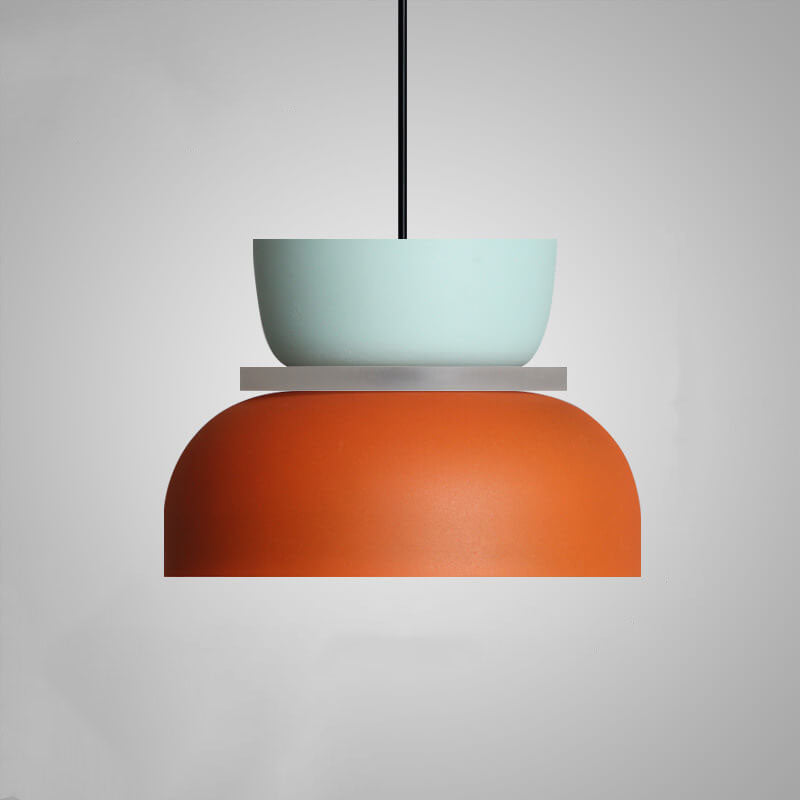 Nordisk färgglad Macaron 1-ljus LED Pendellampa