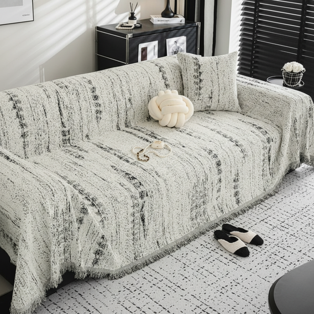Stilig Chenille Sofföverdrag för Enkel Stil