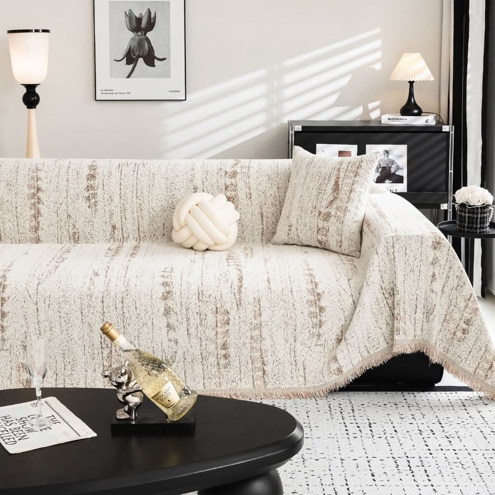 Stilig Chenille Sofföverdrag för Enkel Stil