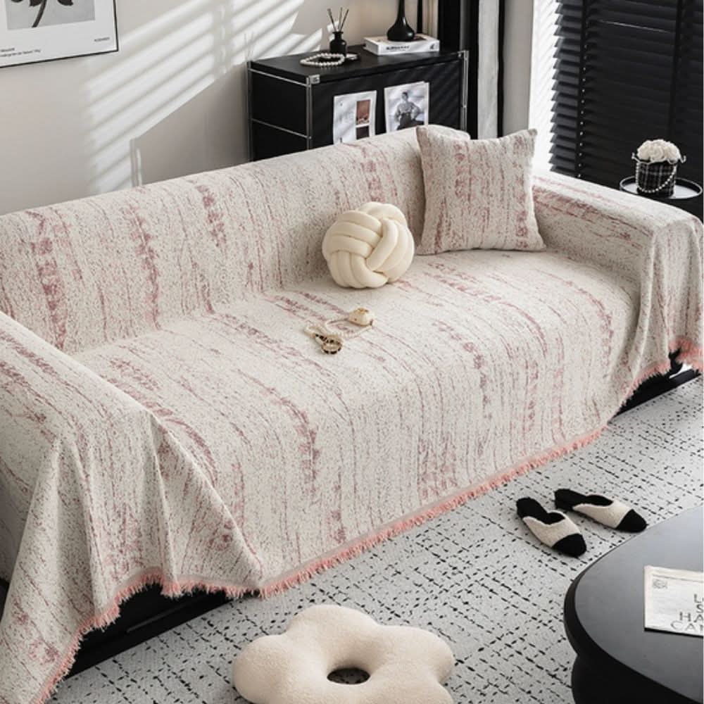 Elegant chenille sofföverdrag med lätt skötsel