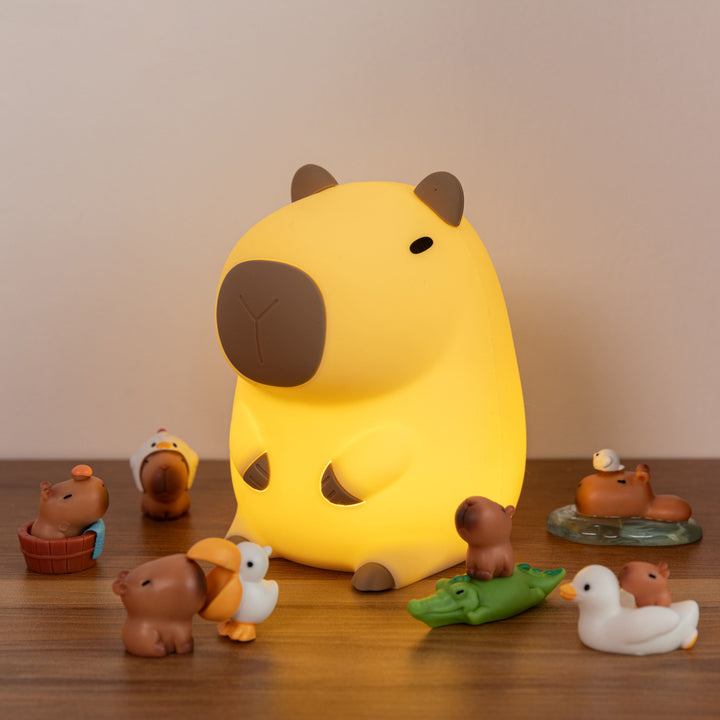 SquishBara | Capybara Squishy Nattlampa - Idealisk Gåva för Alla Åldrar