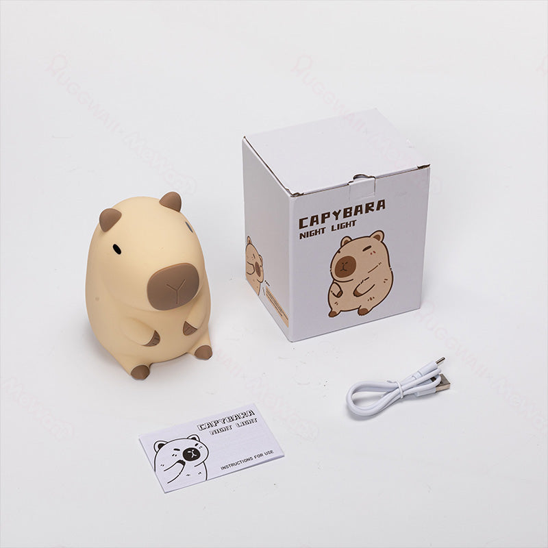 SquishBara | Capybara Squishy Nattlampa - Idealisk Gåva för Alla Åldrar