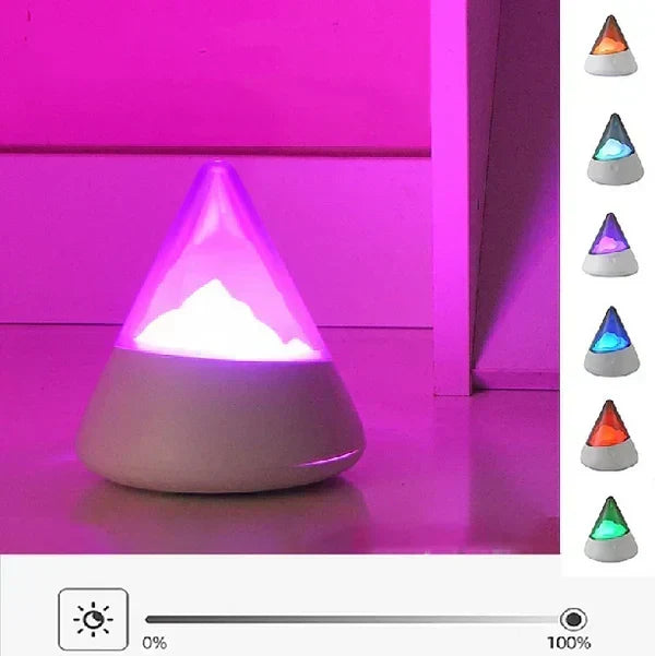 Trådlös LED Isberg Nattlampa – Modern Design för Avkopplande Belysning