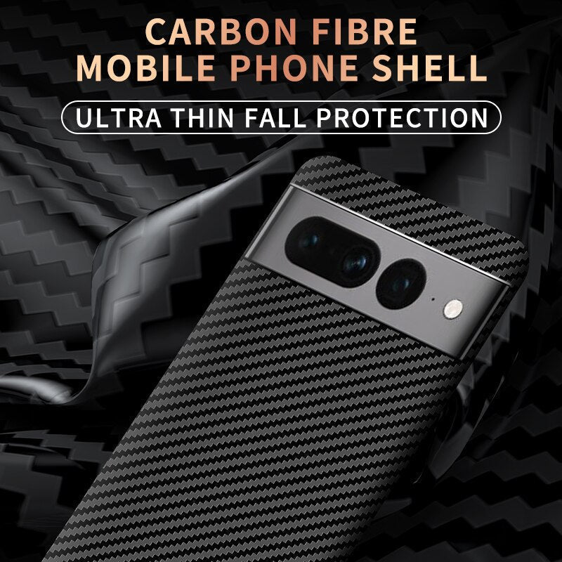 Kolfiber Telefonfodral för Google Pixel 7 8