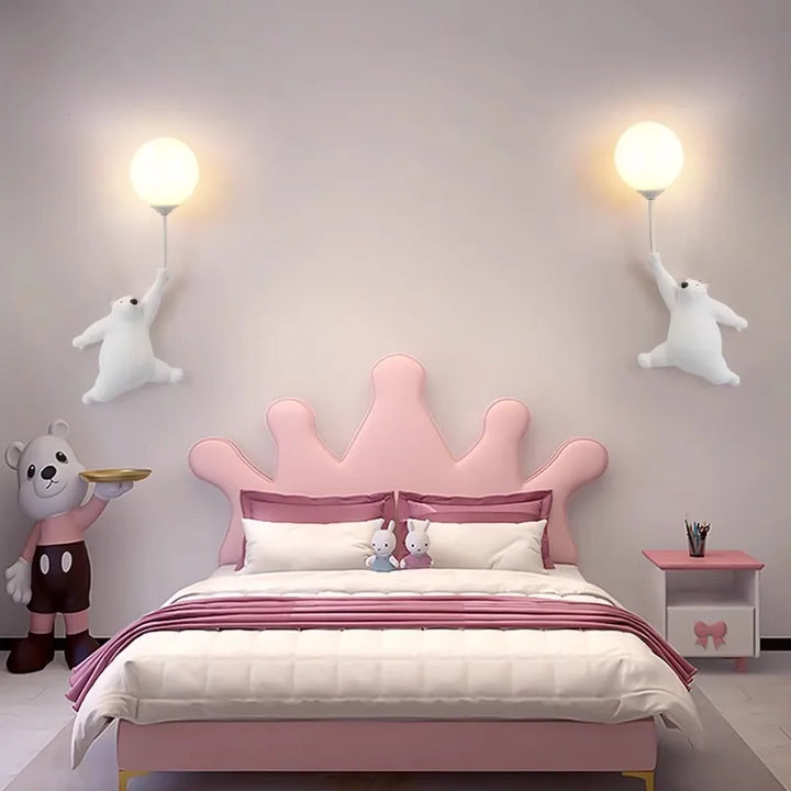 FairyGlow – Tecknad Vägglampa för Barn | Magisk Nattlampa med 3D Måne Design
