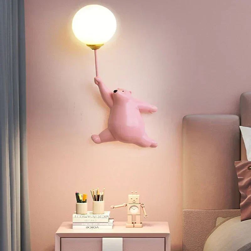 FairyGlow – Tecknad Vägglampa för Barn | Magisk Nattlampa med 3D Måne Design