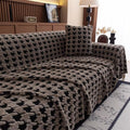 Cavalli Houndstooth Plysch Sofföverdrag