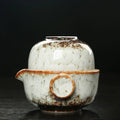 Keramisk Gaiwan Set kuai ke Teaset Camping Kung Fu Teaset 1 Teapot 1 Kopp Reseteapot Kaffekopp Vattenmugg Kontorskanna Drickredskap