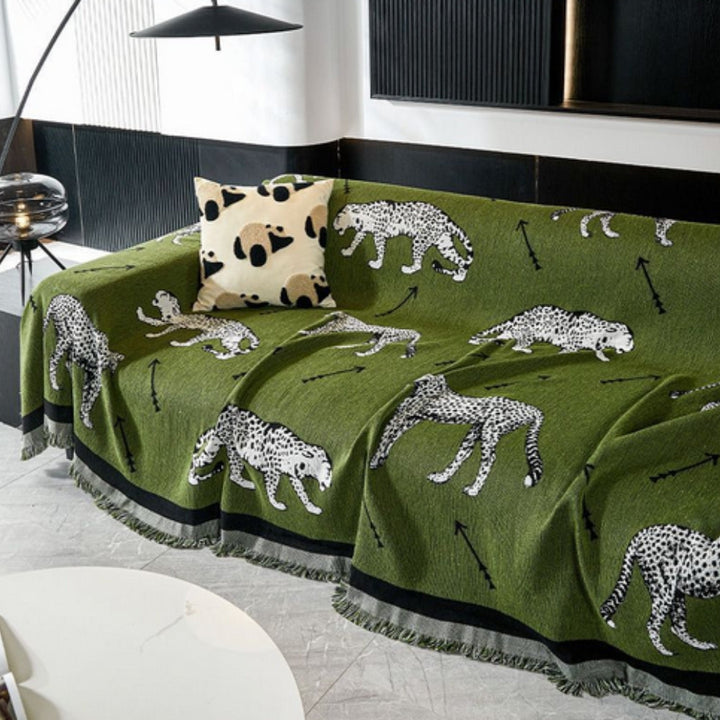 Chantesse Panda Leopardtryck Sofföverdrag