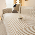 Chenille Randig Fringed Sofföverdrag
