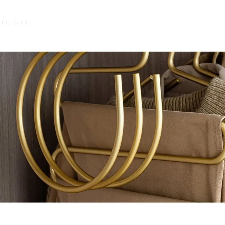 S-formad klädhängare - Elegant och platsbesparande metallhängare för garderob (Set om 5)