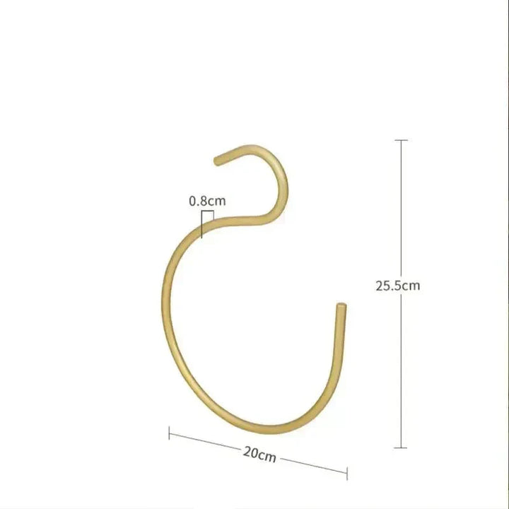 S-formad klädhängare - Elegant och platsbesparande metallhängare för garderob (Set om 5)