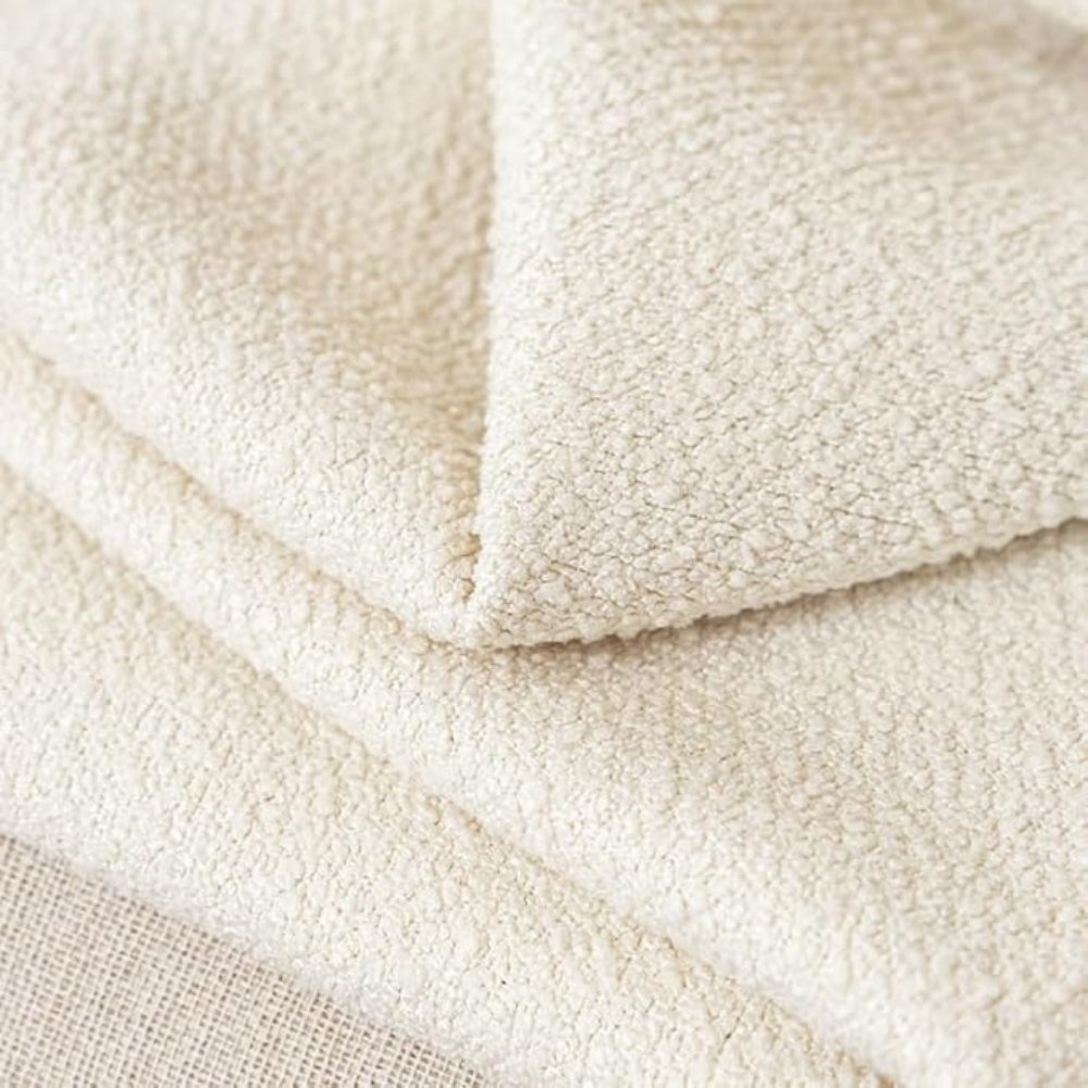 Klassisk Chenille Sofföverdrag med Spetskant