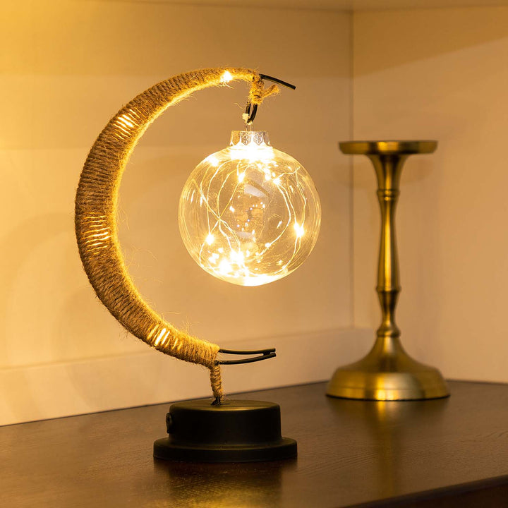 LED Lunar Lamp - Förhäxad Månljus Nattlampa för Sovrum, Barnrum &amp; Heminredning