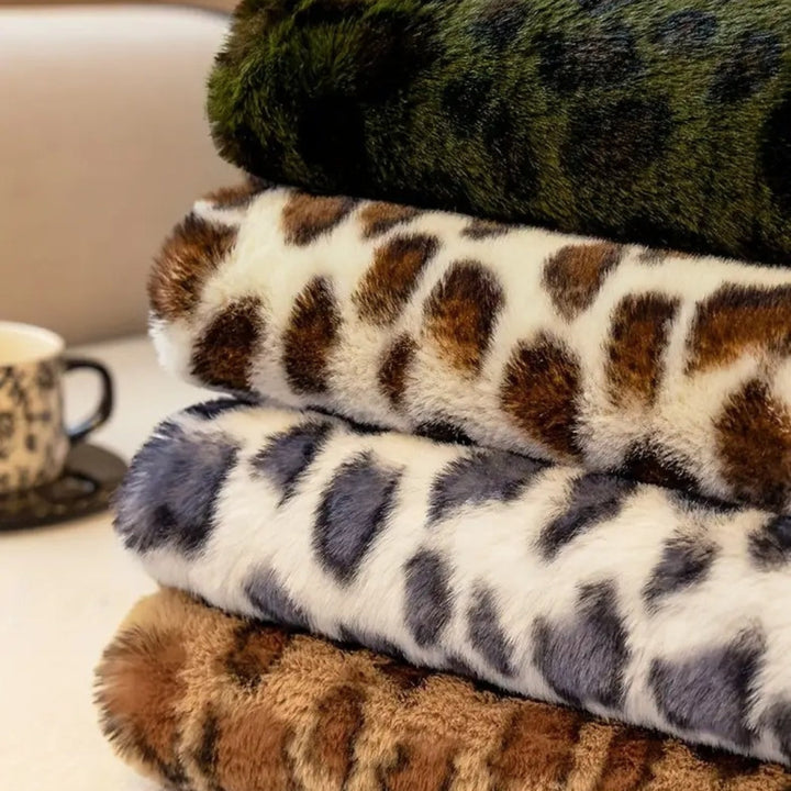 Mysig Leopardmönstrad Sofföverdrag