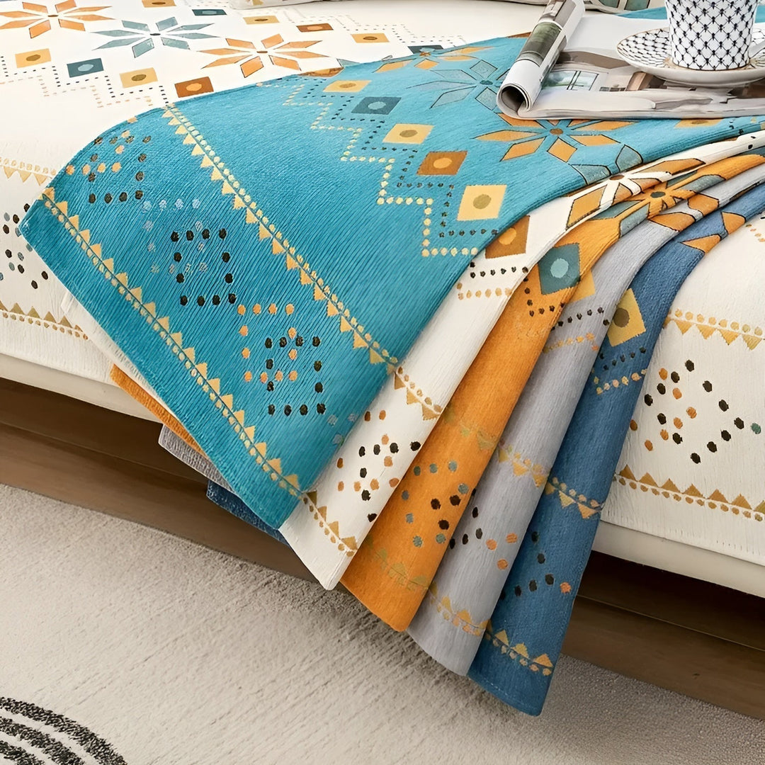 Boho Stil Sofföverdrag – Elastiskt &amp; Används Året Runt | Skyddar och Ger ett Nytt Utseende |