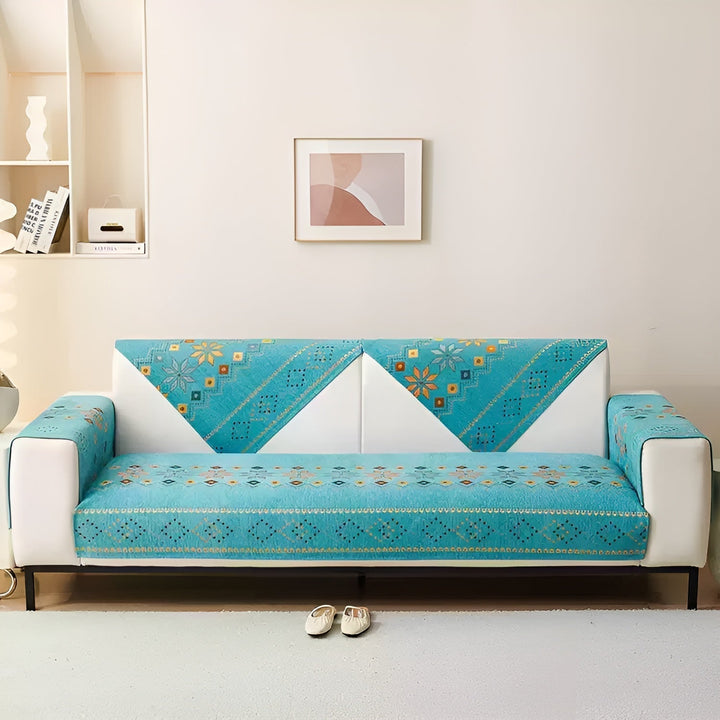 Boho Stil Sofföverdrag – Elastiskt &amp; Används Året Runt | Skyddar och Ger ett Nytt Utseende |