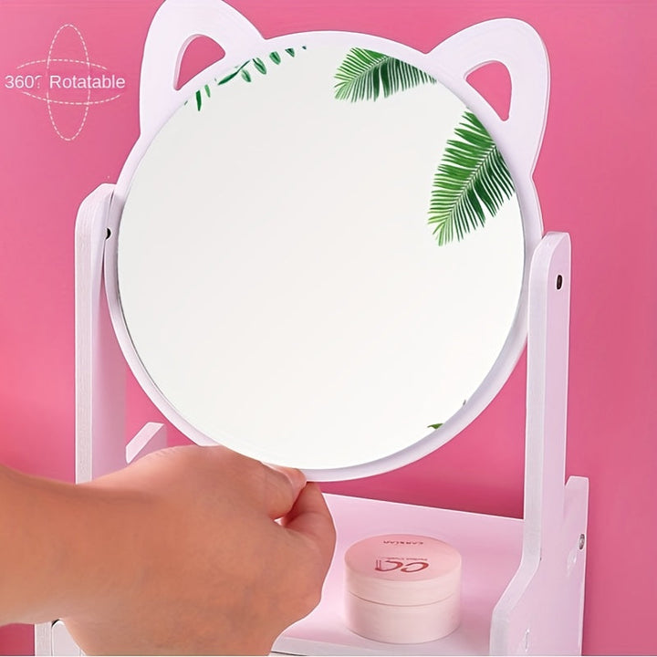 MeowGlow - Makeup Spegel med Kattöron och Förvaring