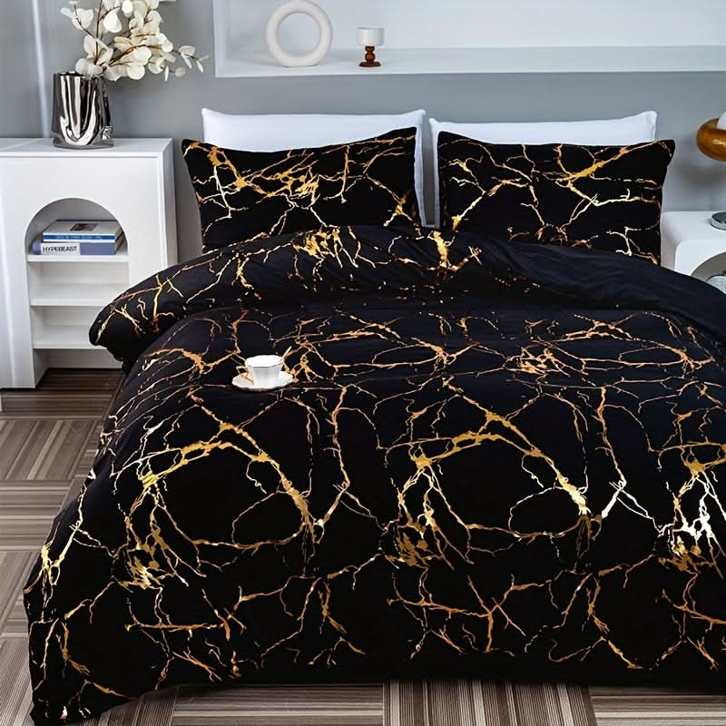 Marmor Design Duvet Täcke Set för Modernt Sovrum